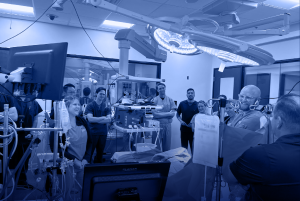 Perfusionists receiving training